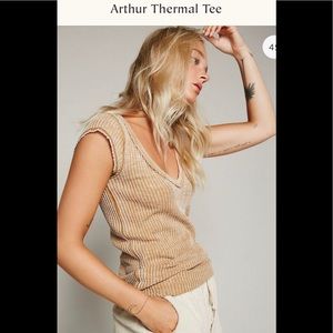 Free People Arthur Thermal Tee XS